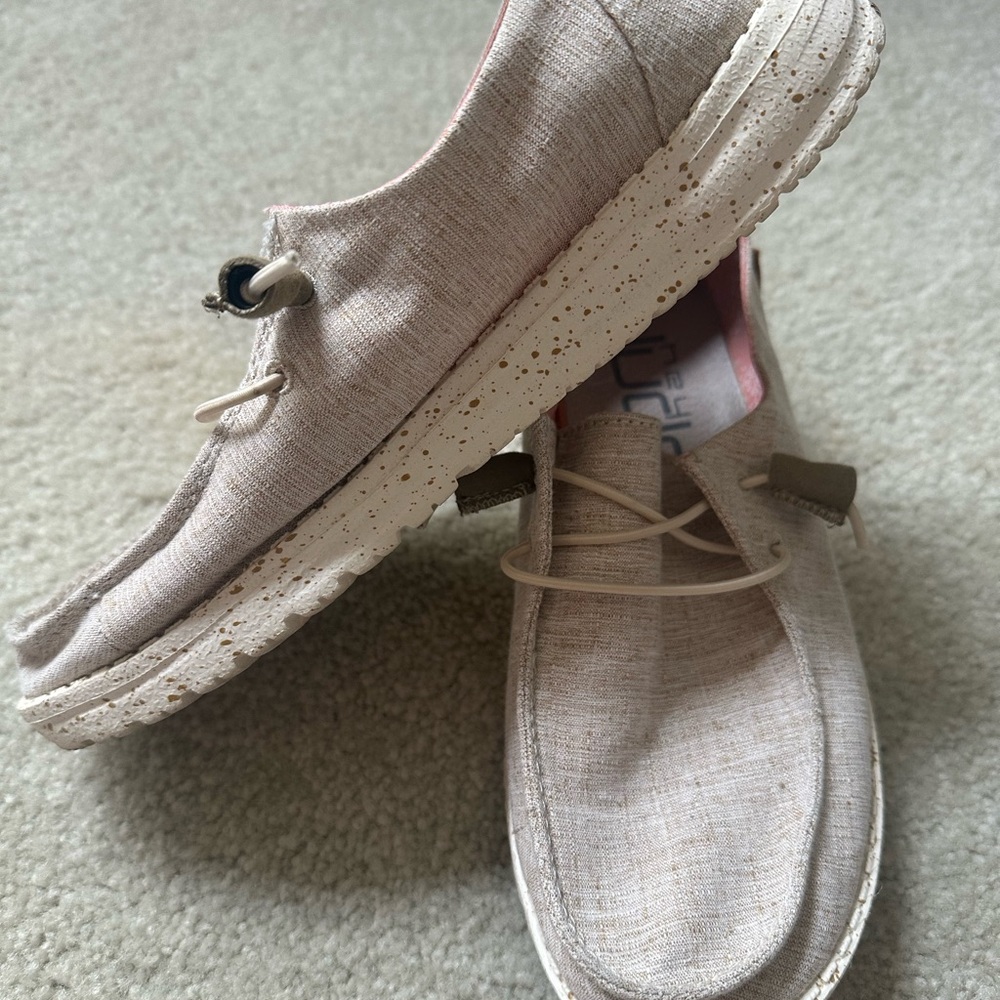 Hey Dude Light Tan Slip-On Shoes - Picture 2 of 5